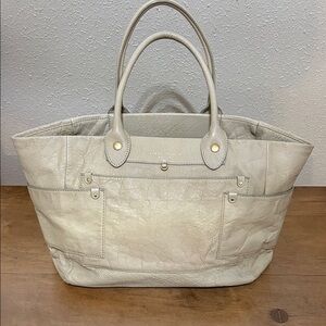Marc By Marc Jacobs Cream Leather Tote